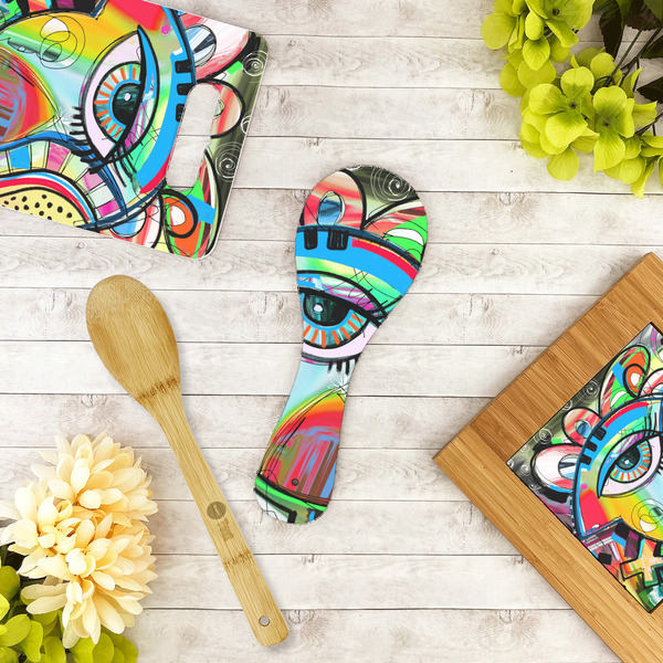 Abstract Eye Painting Spoon Rest Trivet - LIFESTYLE