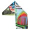 Abstract Eye Painting Sports Towel Folded - Both Sides Showing