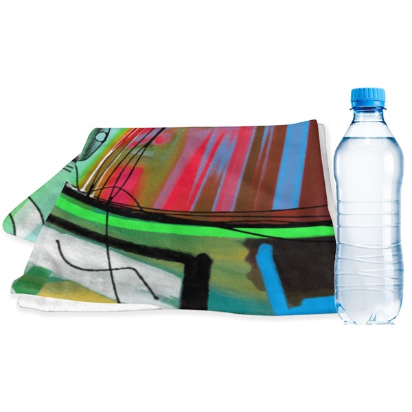 Custom Abstract Eye Painting Sports & Fitness Towel