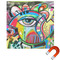 Abstract Eye Painting Square Car Magnet