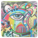 Abstract Eye Painting Square Rubber Backed Coaster