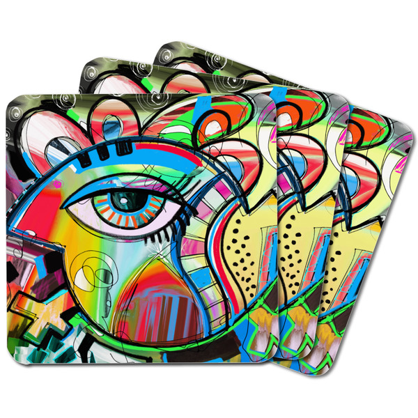 Abstract Eye Painting Square Fridge Magnet - MAIN