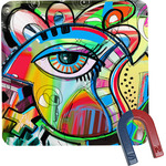 Abstract Eye Painting Square Fridge Magnet