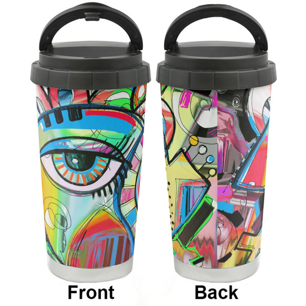 Abstract Eye Painting Stainless Steel Travel Cup - Apvl