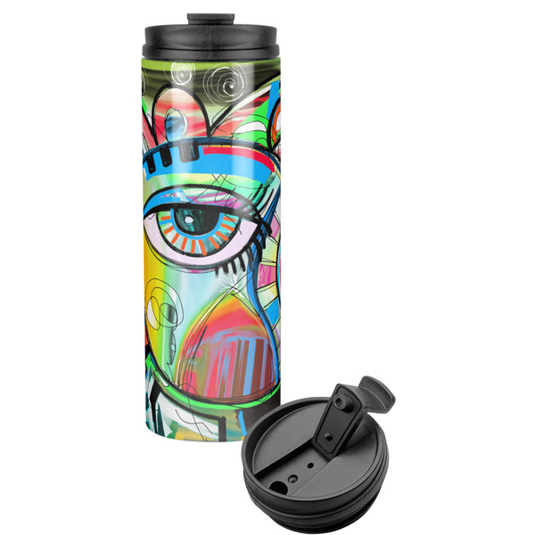 Custom Abstract Eye Painting Stainless Steel Skinny Tumbler