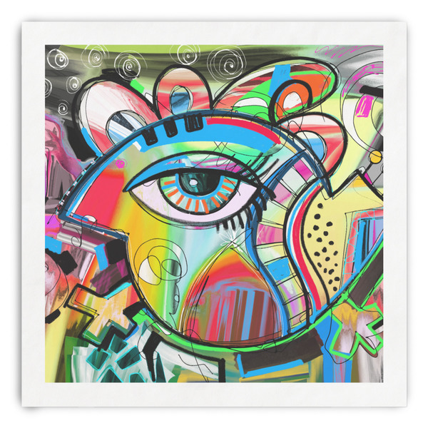 Custom Abstract Eye Painting Paper Dinner Napkins