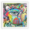 Abstract Eye Painting Paper Dinner Napkin - Front View