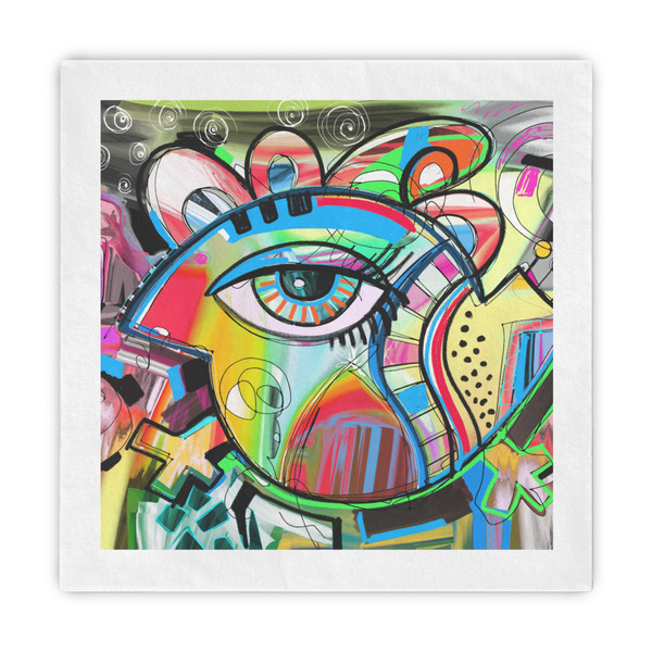 Custom Abstract Eye Painting Decorative Paper Napkins