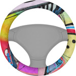 Abstract Eye Painting Steering Wheel Cover