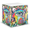 Abstract Eye Painting Sticky Note Cube