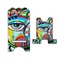 Abstract Eye Painting Stylized Phone Stand - Front & Back - Large