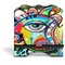 Abstract Eye Painting Stylized Tablet Stand - Front without iPad
