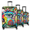 Abstract Eye Painting Suitcase Set 1 - MAIN