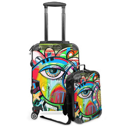 Abstract Eye Painting Kids 2-Piece Luggage Set - Suitcase & Backpack