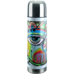 Abstract Eye Painting Stainless Steel Thermos