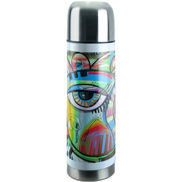 Custom Abstract Eye Painting Stainless Steel Thermos