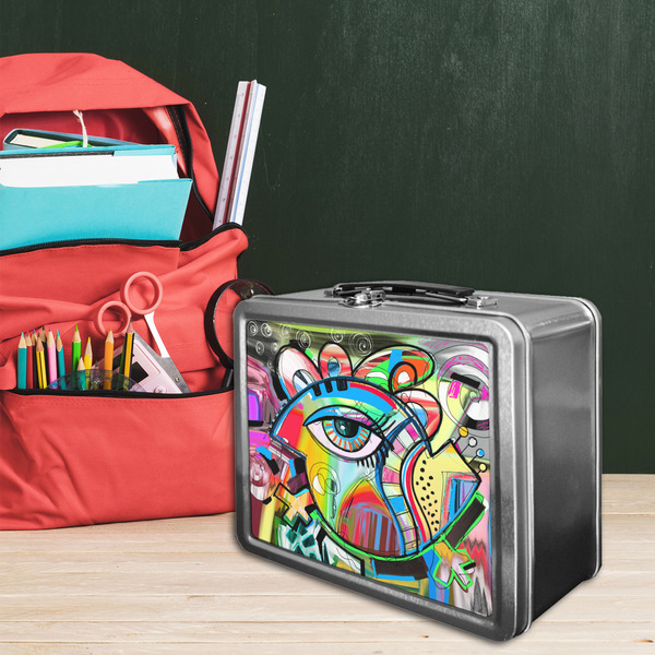 Abstract Eye Painting Tin Lunchbox - LIFESTYLE