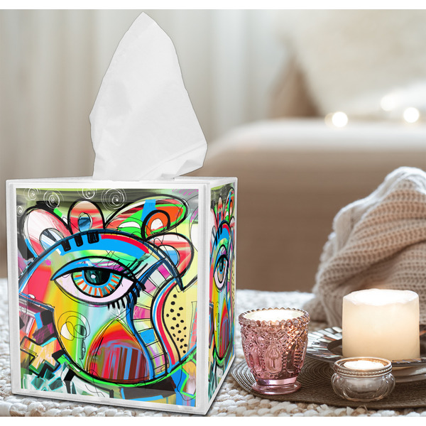 Abstract Eye Painting Tissue Box - LIFESTYLE