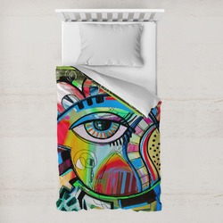 Abstract Eye Painting Toddler Duvet Cover