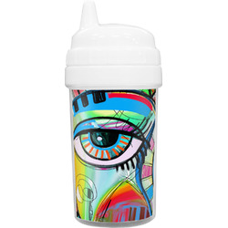 Abstract Eye Painting Toddler Sippy Cup