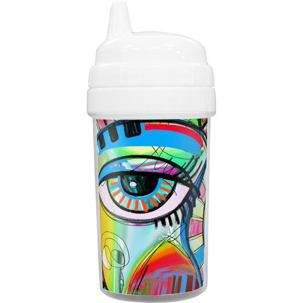 Custom Abstract Eye Painting Sippy Cup