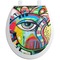 Abstract Eye Painting Toilet Seat Decal (Personalized)