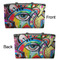 Abstract Eye Painting Tote w/Black Handles - Front & Back Views