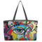 Abstract Eye Painting Beach Totes Bag - w/ Black Handles