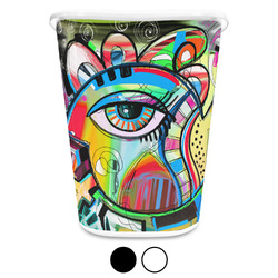 Abstract Eye Painting Waste Basket