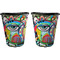 Abstract Eye Painting Trash Can Black - Front and Back - Apvl