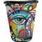 Abstract Eye Painting Waste Basket - Single Sided (Black)