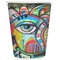Abstract Eye Painting Waste Basket - Single Sided (White)