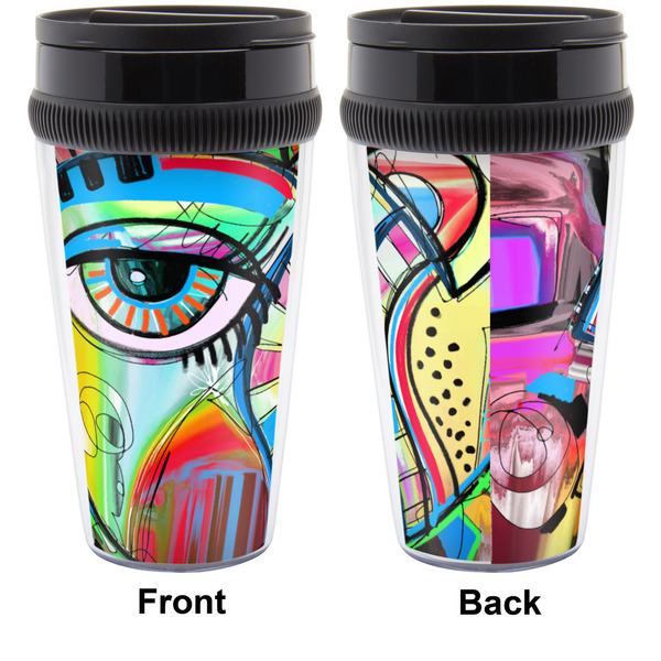 Abstract Eye Painting Travel Mug Approval (Personalized)
