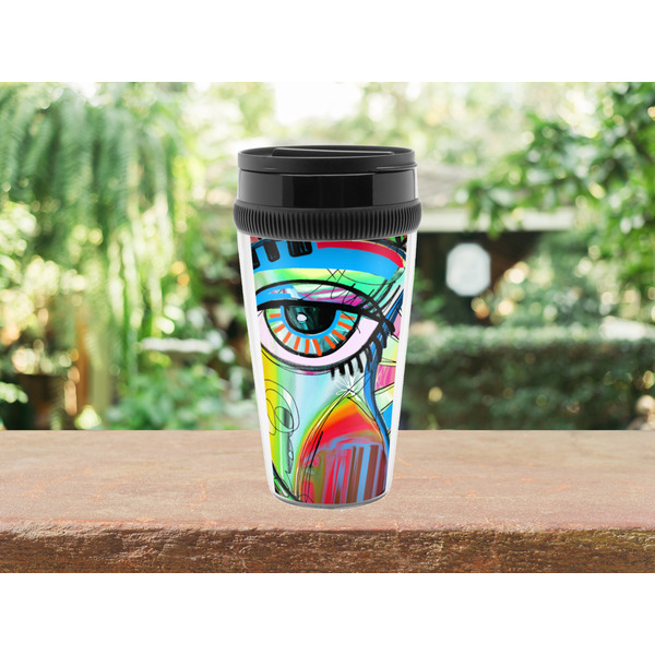 Abstract Eye Painting Travel Mug Lifestyle (Personalized)