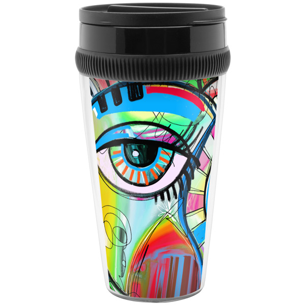 Custom Abstract Eye Painting Acrylic Travel Mug without Handle
