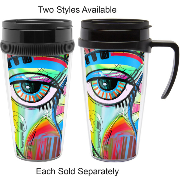 Abstract Eye Painting Travel Mugs - with & without Handle