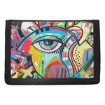 Abstract Eye Painting Trifold Wallet