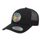 Abstract Eye Painting Trucker Hat - Black