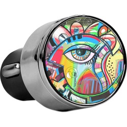 Abstract Eye Painting USB Car Charger