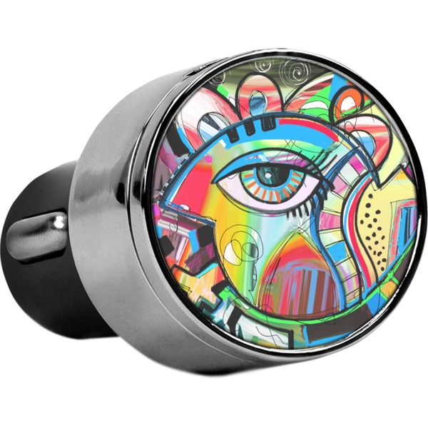Custom Abstract Eye Painting USB Car Charger