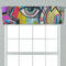 Abstract Eye Painting Valance - Closeup on window