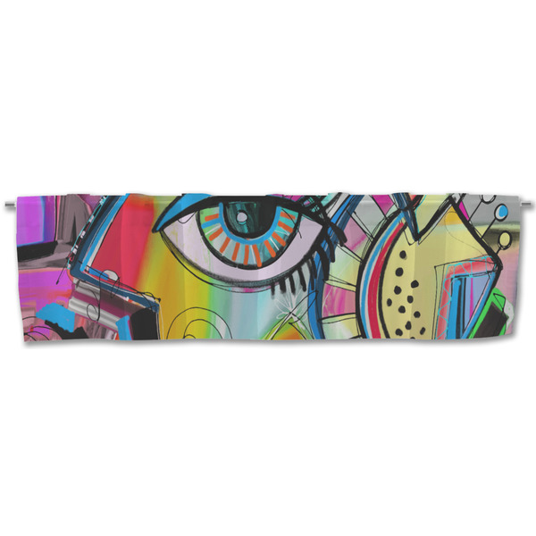 Abstract Eye Painting Valance - Front