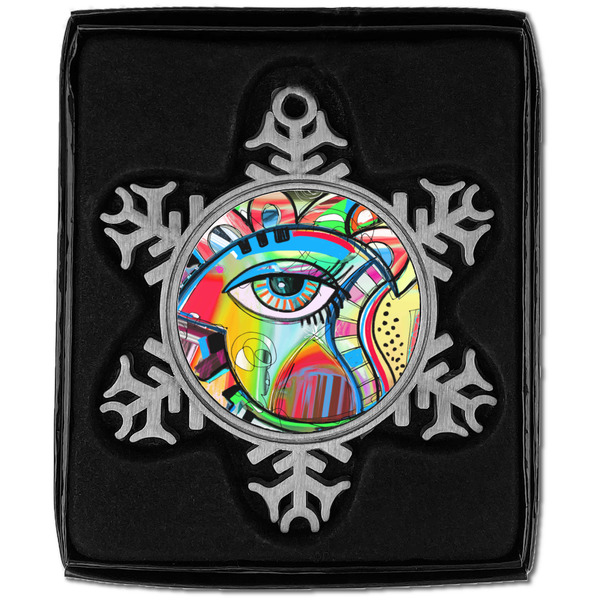 Abstract Eye Painting Vintage Snowflake - In box