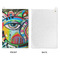 Abstract Eye Painting Waffle Weave Golf Towel - Approval