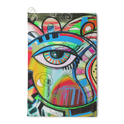 Abstract Eye Painting Waffle Weave Golf Towel