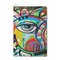 Abstract Eye Painting Waffle Weave Golf Towel - Front/Main