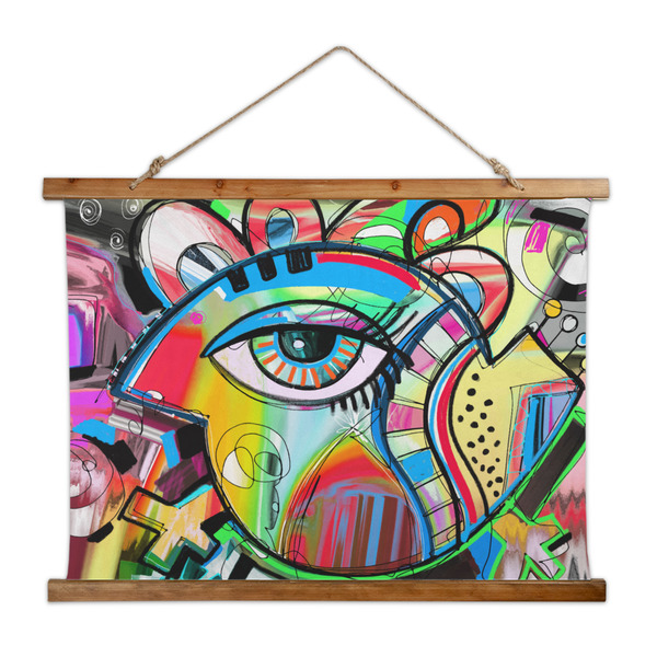 Custom Abstract Eye Painting Wall Hanging Tapestry - Wide