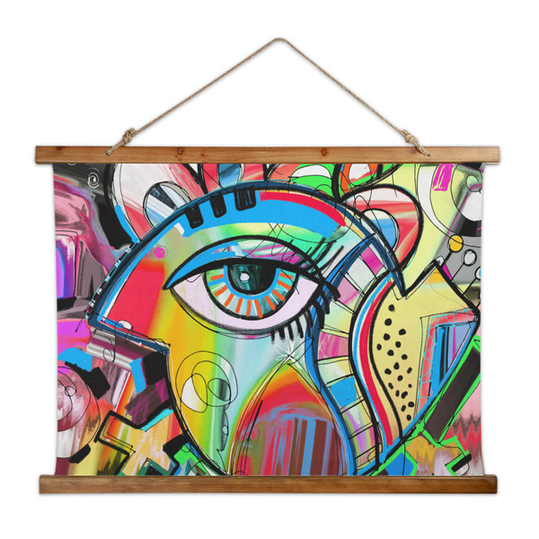 Custom Abstract Eye Painting Wall Hanging Tapestry - Wide