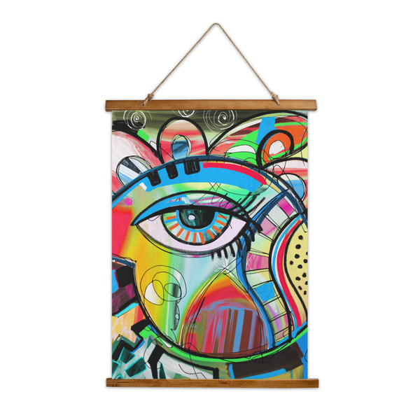 Custom Abstract Eye Painting Wall Hanging Tapestry - Tall