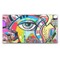 Abstract Eye Painting Wall Mounted Coat Hanger - Front View